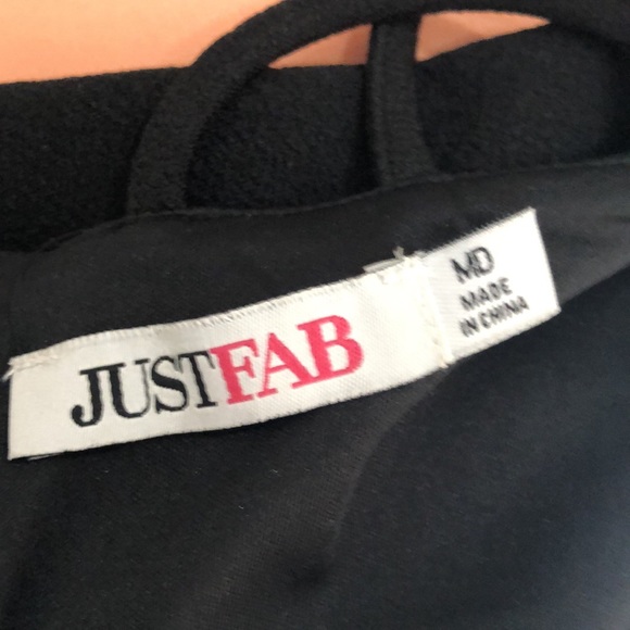 SZ M NWT 🌸LOOK AT MY BACK VIEW🌸 BLACK SPECIAL OCCASION OR HOLIDAY DRESS - Picture 8 of 9